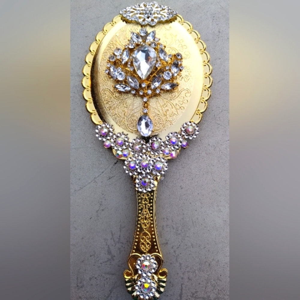 Victorian style handheld Mirror